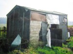 The shed's last moments...